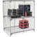 Global Industrial™ 1-Tier 2 Door Wire Mesh Security Locker, 48"Wx24"Dx60"H, Gray, Unassembled