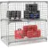 Global Industrial™ 1-Tier 2 Door Wire Mesh Security Locker, 60"Wx24"Dx60"H, Gray, Unassembled