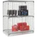 Global Industrial™ 1-Tier 2 Door Wire Mesh Security Locker, 60"Wx24"Dx72"H, Gray, Unassembled