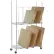 Global Industrial™ Dual Level Carton Stand w/ 6 Dividers & Casters, 48"L x 18"W x 78-1/2"H, Chrome