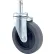 Nexel® CA4S4 (4) Swivel Stem Casters, 4" Rubber, Set of (4), 500 lb Capacity