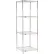 Nexel® 4 Shelf, Chrome Wire Shelving Unit, Starter, 24"W x 24"D x 86"H