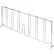 Nexel® Chrome Divider, 30"D x 12"H