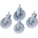 Nexel® Stem Casters Set of (4) 8" x 2.80" Full Pneumatic 1200 Lb. Cap.