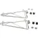 Nexel® Chrome, Adjustable Single Shelf Post Bracket, 14"D