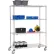 Nexel® 4 Shelf Truck, Stainless Steel, 48"Wx18"Dx80"H, Polyurethane Swivel Casters, 2 Brakes
