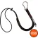 Ergodyne Squids 3105-Tool Lanyard Carabiner & Cinch Loop, 15lbs, Standard, Black, 100 Pack