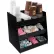 Vertical Condiment Organizer, 14-1/2"W x 11-3/4"D x 15"H, Black