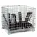 Global Industrial Folding Wire Container, 48"L x 40"W x 42-1/2"H, 5000 lb. Capacity, Gray