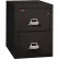 Fireking Fireproof 2 Drawer Vertical File Cabinet - Letter Size 18"W x 31-1/2"D x 28"H - Black
