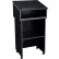 Oklahoma Sound® Tabletop Lectern w/AV Cart/Lectern Base, Black, 22/112-BK