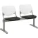 KFI Beam Seating Guest Chairs - 2 Seater - White/Black