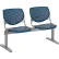 KFI Beam Seating Guest Chairs - 2 Seater - Navy