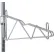 Nexel® Chrome, Adjustable Single Shelf Post Bracket, 18"D