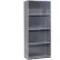 Global Industrial™ 5 Shelf, Closed Steel Shelving, 36"W x 18"D x 97"H, Starter, 18 GA, Gray