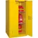 Global Industrial⢠Flammable Cabinet, Self Close Double Door, 60 Gallon, 34"Wx34"Dx65"H