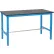 Global Industrial™ Adjustable Lab Workbench, 72" x 30", Phenolic Safety Edge, Blue