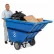 Global Industrial™ Extra HD Plastic Recycling Tilt Truck, 1 Cu. Yd. Cap, 2100 Lbs. Cap, Blue