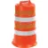 VizCon TrafFix Devices Plastic Safety Drum With Engineer Sheeting