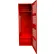Global Industrial™ 1 Door Security Gear Locker w/ Footlocker, 24"Wx18"Dx72"H, Red, All-Welded
