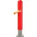 Global Industrial™ Smooth Bollard Post Sleeve, 8" HDPE Dome Top, Red