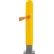 Global Industrial™ Smooth Bollard Post Sleeve, 8" HDPE Dome Top, Yellow