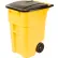 Rubbermaid 9W27 Brute® Rollout 50 Gallon Large Mobile Container - Yellow with Lid