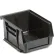 Global Industrial™ Plastic Hang & Stack Bin, 5-3/8"L x 4-1/8"W x 3"H, Black - Pkg Qty 24