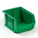 Global Industrial™ Plastic Hang & Stack Bin, 5-3/8"L x 4-1/8"W x 3"H, Green - Pkg Qty 24