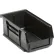 Global Industrial™ Plastic Hang & Stack Bin, 7-3/8"L x 4-1/8"W x 3"H, Black - Pkg Qty 24
