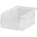 Global Industrial™ Plastic Hang & Stack Bin, 7-3/8"L x 4-1/8"W x 3"H, Clear - Pkg Qty 24