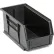 Global Industrial™ Plastic Hang & Stack Bin, 10-7/8"L x 5-1/2"W x 5"H, Black - Pkg Qty 12