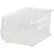 Global Industrial™ Plastic Hang & Stack Bin, 14-3/4"L x 8-1/4"W x 7"H, Clear - Pkg Qty 12