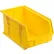Global Industrial™ Plastic Hang & Stack Bin, 14-3/4"L x 8-1/4"W x 7"H, Yellow - Pkg Qty 12