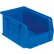 Global Industrial™ Plastic Hang & Stack Bin, 9-1/4"L x 6"W x 5"H, Blue - Pkg Qty 12