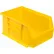 Global Industrial™ Plastic Hang & Stack Bin, 9-1/4"L x 6"W x 5"H, Yellow - Pkg Qty 12