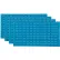 Global Industrial™ 239999BL Louvered Wall Panel w/o Bins, 36"W x 19"H, Blue - Pkg Qty 4