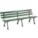 Global Industrial™ 6' Park Bench w/ Backrest, Green