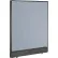 Interion® Electric Office Partition Panel, 36-1/4"W x 46"H, Blue