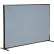 Interion® Freestanding Office Partition Panel, 60-1/4"W x 42"H, Blue