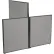 Interion® Low-High 3-Way Connector Kit For 42"H Low Panel Office Partition