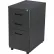 Interion® Pedestal Box File Cabinet, 3 Drawers, 16"W x 20"D x 29"H, Black