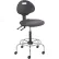 Interion® 4-Way Black Adjustable Shop Stool With Chrome Base