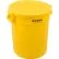 Global Industrial™ Plastic Trash Can with Lid - 20 Gallon Yellow