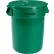 Global Industrial™ Plastic Trash Can with Lid - 32 Gallon Green