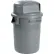 Global Industrial™ Plastic Trash Can with Dome Lid - 32 Gallon Gray