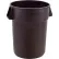 Global Industrial™ Plastic Trash Can, 44 Gallon, Brown