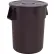 Global Industrial™ Plastic Trash Can with Lid - 55 Gallon Brown