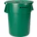 Global Industrial™ Plastic Trash Can with Lid - 55 Gallon Green