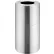 Global Industrial™ Aluminum Round Open Top Trash Can, 20 Gallon, Satin Clear